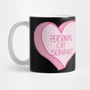 Personal Cat Servant Pink Love Heart Mug